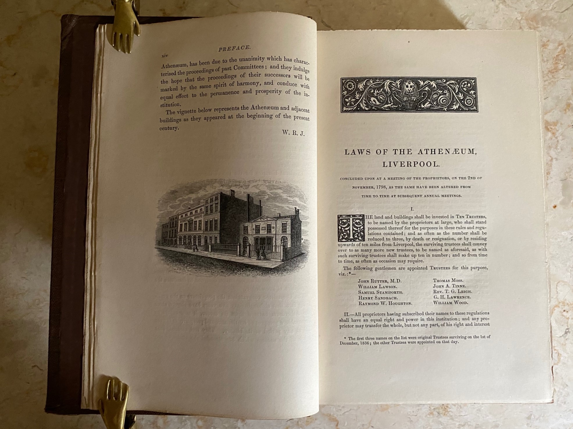 Catalogue of the Library of the Athenaeum (Athenæum) Liverpool | To Which Are Prefixed the Laws of the Institution and the Rules for the Circulation of Books, and a List of the Proprietors